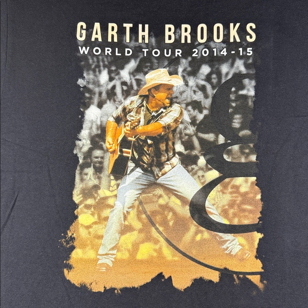 Garth Brooks World Tour 2014-2015 Black T Shirt XL - Picture 2 of 6